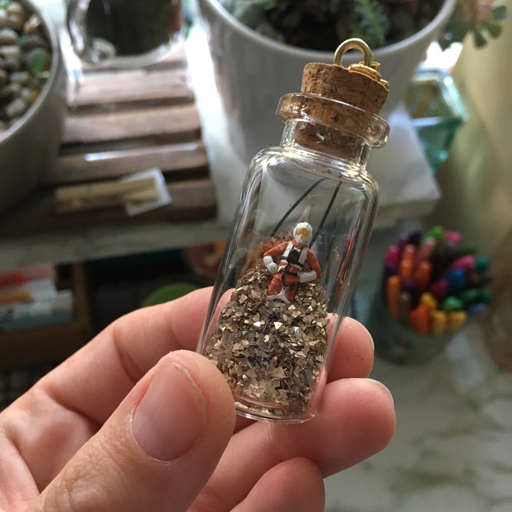 Star Wars Bottle Keychain - X-wing pilot